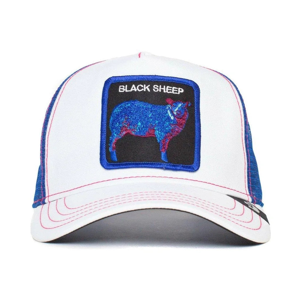 Goorin Bros Black כובע מצחייה גורין כבשה שחורה  לבן כחול