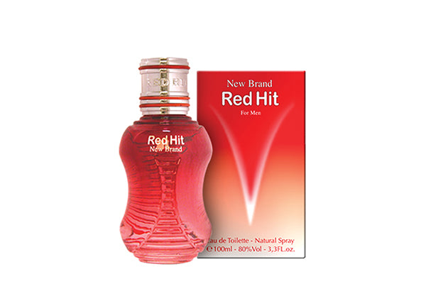 New Brand Men's Red Hit EDT 100 ML Spray ניו ברנד רד היט בושם לגבר אדט 100 מ"ל