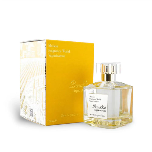 Fragrance World - Barakkat Aqua Aevum EDP Unisex 100ML - בראקאת אקווה אאוום אדפ יוניסקס 100 מ"ל - פרגרנס וורלד