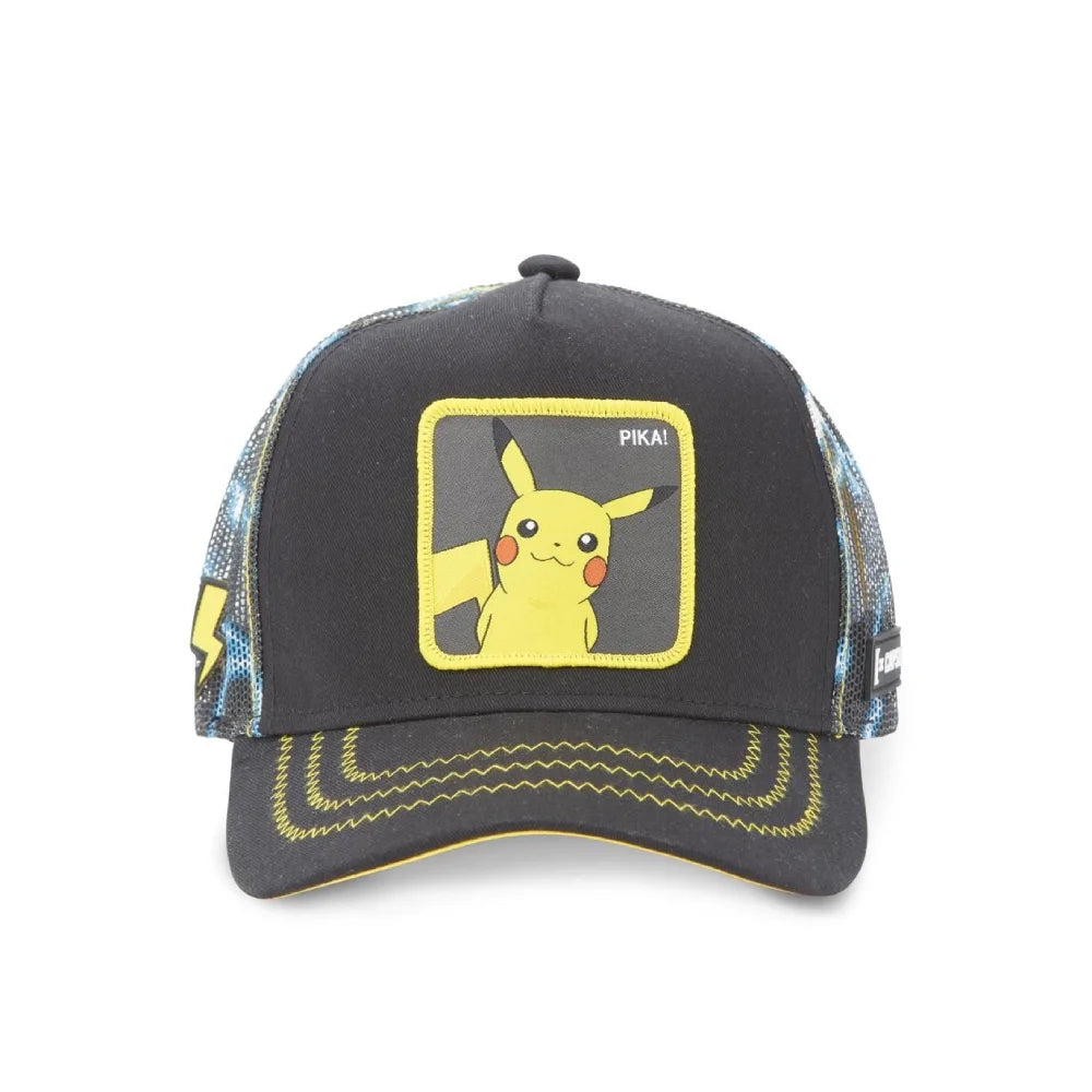 Caps Lab Pika! כובע מצחייה פוקימון - פיקצ'ו שחור עם ברקים