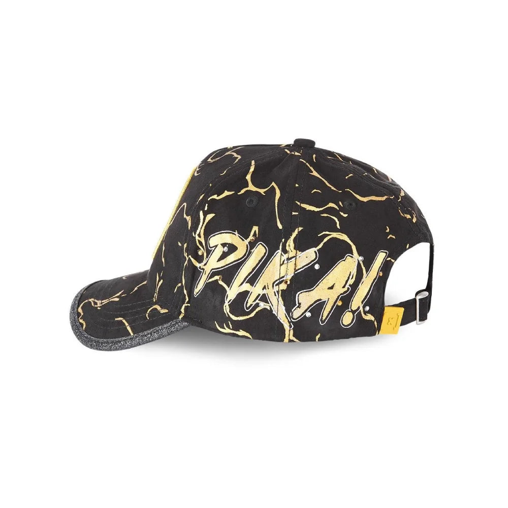 Caps Lab Pokemon Pikachu כובע מצחייה פיקצ'ו שחור זהב