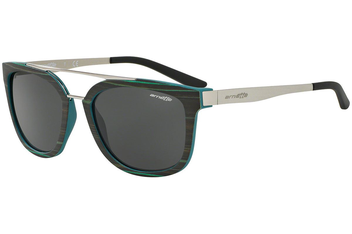 Arnette JUNCTURE 243187 Matte Turquoise Squared Sunglasses Grey משקפי שמש