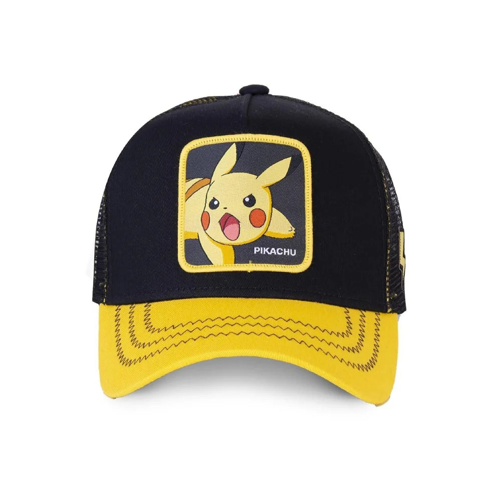 Caps Lab Pokemon Pikachu כובע מצחייה פיקצ'ו שחור צהוב