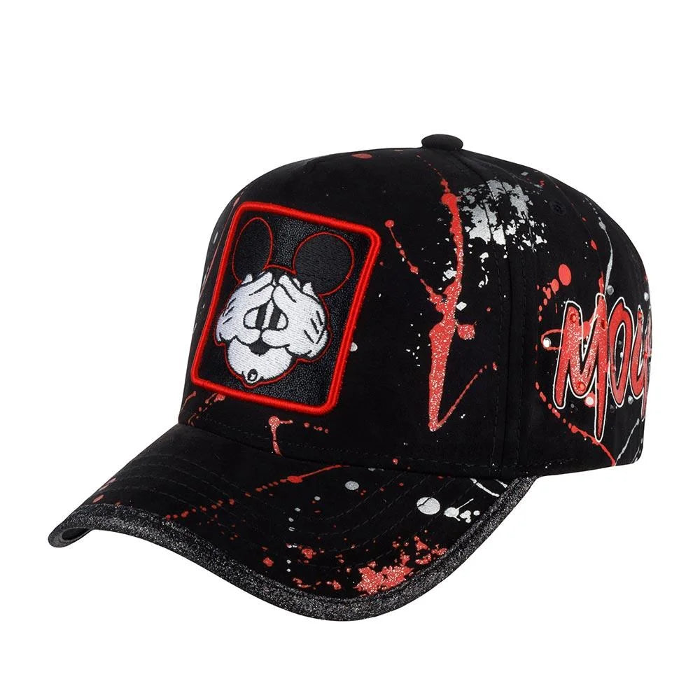 Caps Lab Mickey Mouse כובע מצחייה מיקי מאוס שחור אדום