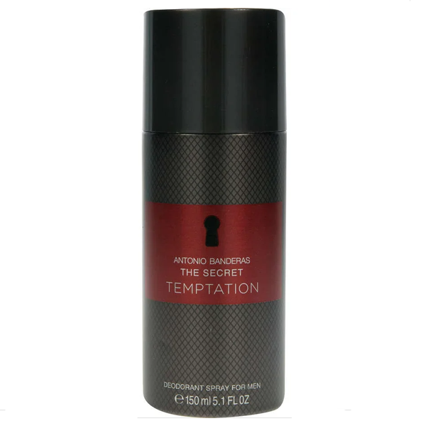 Antonio Banderas The Secret Temptation Men Deodorant Spray 150 ml אנטוניו בנדרס דאודורנט ספריי לגבר 150 מל
