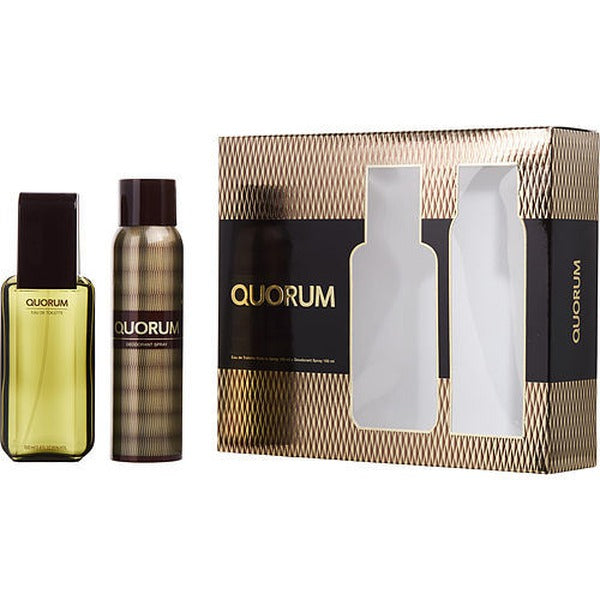 Antonio Puig Quorum Set EDT Spray 100 ml & Deo 150 ml  קוורום בושם לגבר סט אדט 100 מ"ל ודאודורנט 150 מ"ל