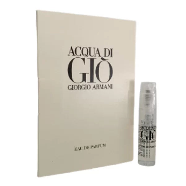 Armani Acqua Di Gio Eau de Parfum sample 1.2 ml vial for men ארמני אקווה די ג'יו אדפ 1.2 מ"ל דוגמית