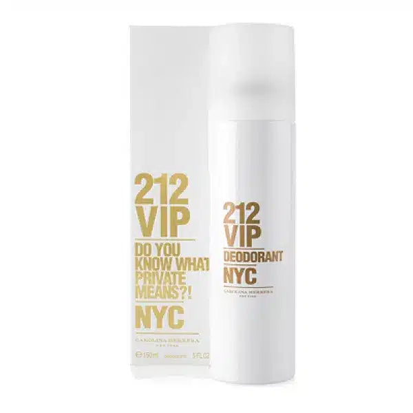 Carolina Herrera 212 VIP NYC Deodorant WOMEN 150 ML Spray קרולינה הררה דאודוראנט 212 לאשה 150 מ"ל