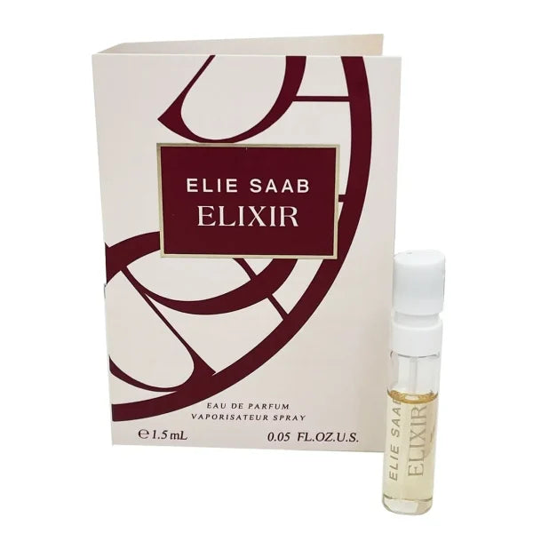 عينة قارورة عطر إيلي صعب إليكسير أو دو بارفان 1.5 مل عطر إيلي صعب إليكسير أو دو بارفان للنساء 1.5 مل