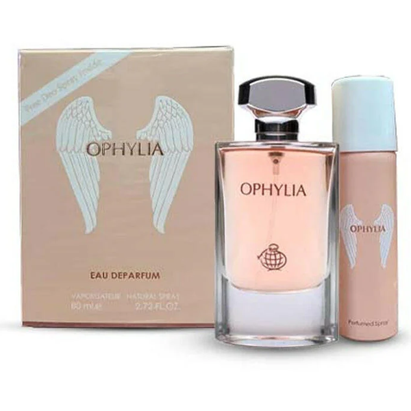 Fragrance World Ophylia Eau De Parfum Spray 80 ml & Deo Spray פרגרנס וורלד אדפ לאישה 80 מ"ל