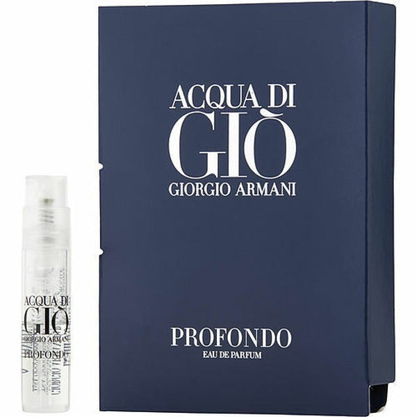 Giorgio Armani Acqua Di Gio Profondo Eau de Parfum sample 1.2 ml Vial ארמני אקוואה די ג'יו פרופונדו אדפ דוגמית 1.2 מ"ל