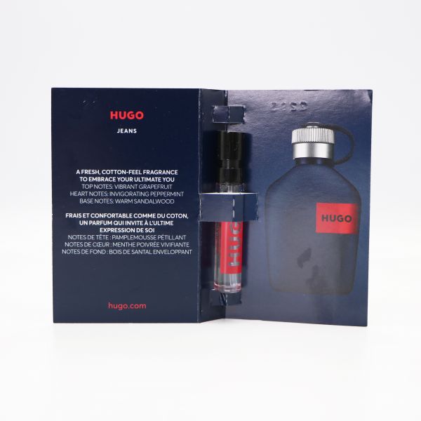عينات زجاجة عطر هوغو بوس جينز أو دي تواليت 1.2 مل عطر هوغو بوس جينز أو دي تواليت للرجال 1.2 مل