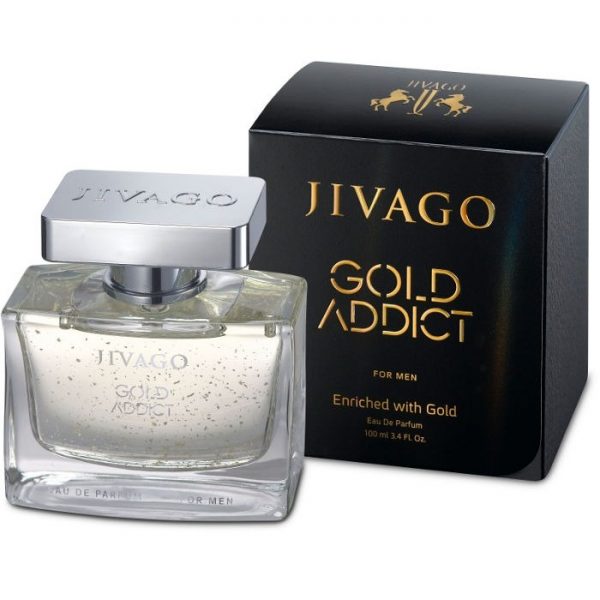 Jivago Gold Addict With Gold EDP 100 ml Men גיוואגו גולד אדיקט וויד גולד לגבר אדפ 100 מ"ל