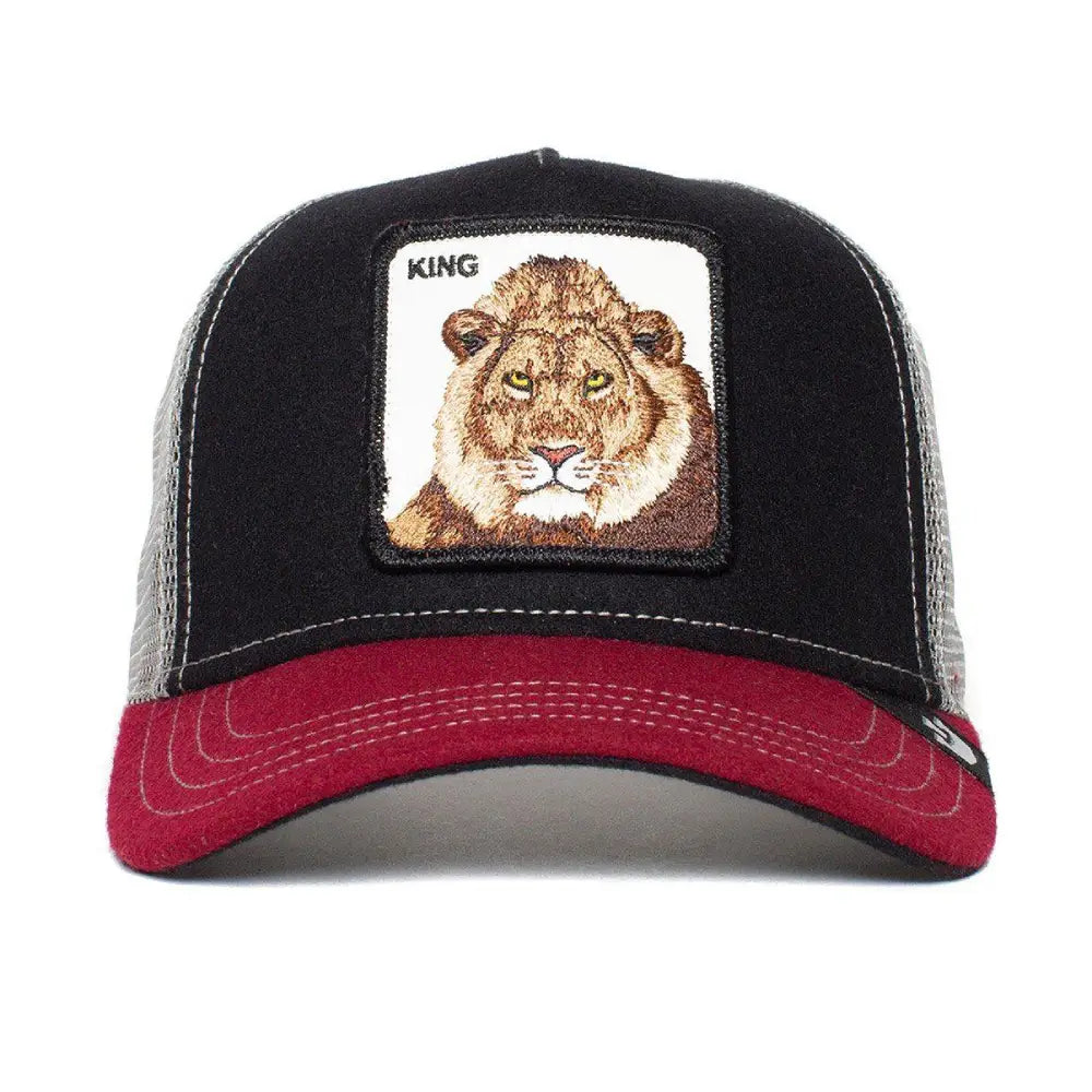 Goorin Bros King כובע מצחייה גורין אריה אדום שחור