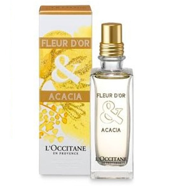 L'Occitane Fleur D'Or & Acacia Eau De Toilette Spray 75 ML לוקסיטן פלאור דור אקסיה אדט 75 מ"ל בושם לאשה נדיר מאוד