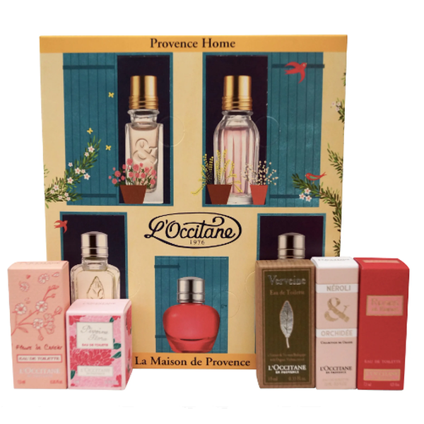 L'Occitane En Provence Home Set Miniatures EDT ( 5 X 7.5 ML ) ל'אוקסיטן סט אדט 5 יחידות של 7.5 מ"ל