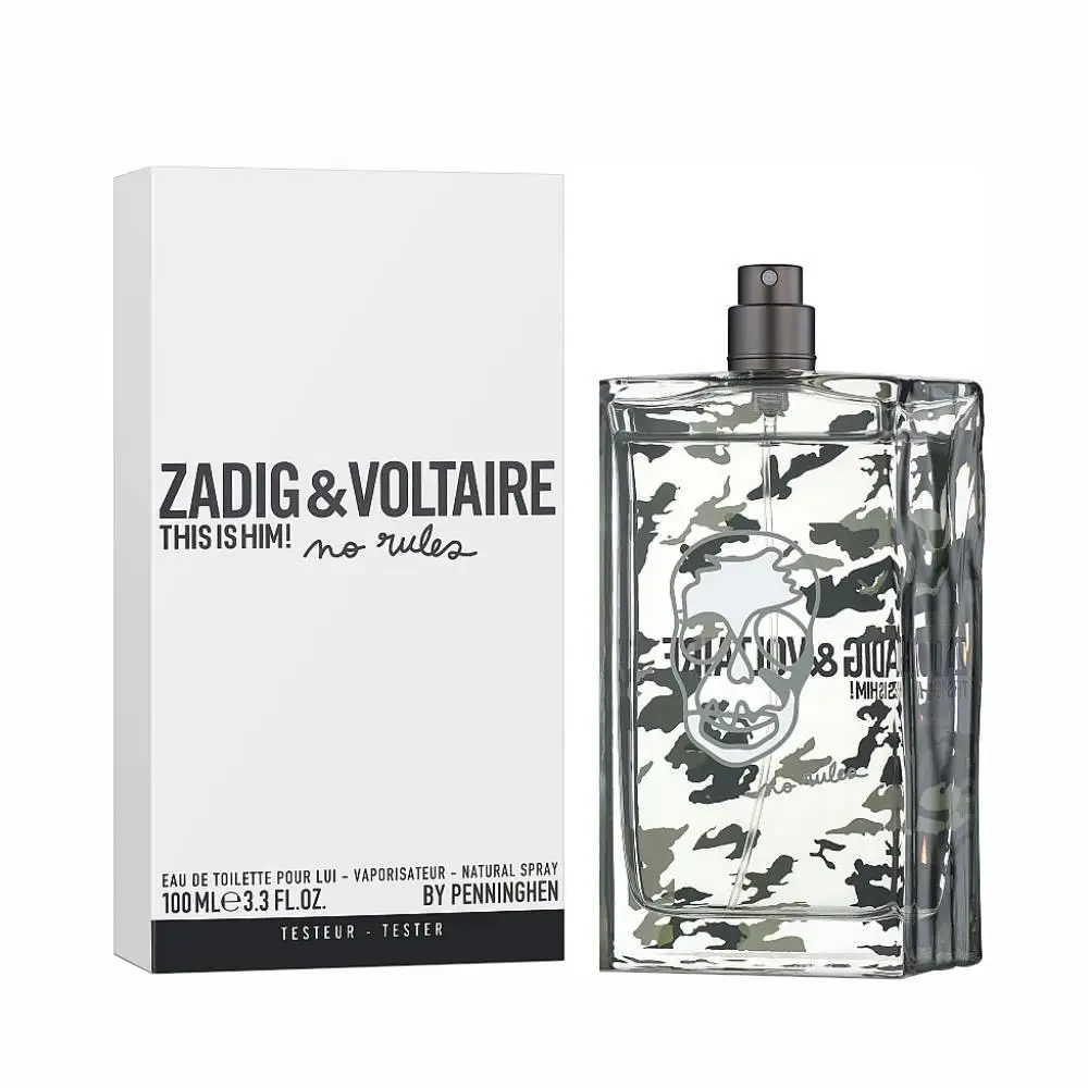 Zadig & Voltaire This Is Him No Rules EDT 100ml בושם טסטר לגבר Everywear