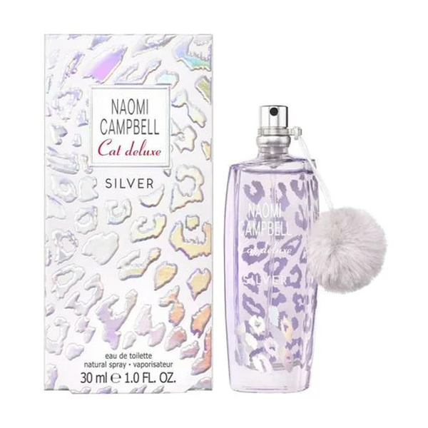 عطر كات ديلوكس سيلفر من ناومي كامبل للنساء، 30 مل، بخاخ أو دي تواليت، عطر كات ديلوكس سيلفر من ناومي كامبل للنساء، 30 مل