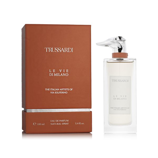 Trussardi Le Vie Di Milano The Italian Artist Of Via Solferino Unisex EDP 100 ML Tester טסטר טרוסרדי לה ויה די מילאנו ויה סולפרינו אדפ יוניסקס 100 מ"ל