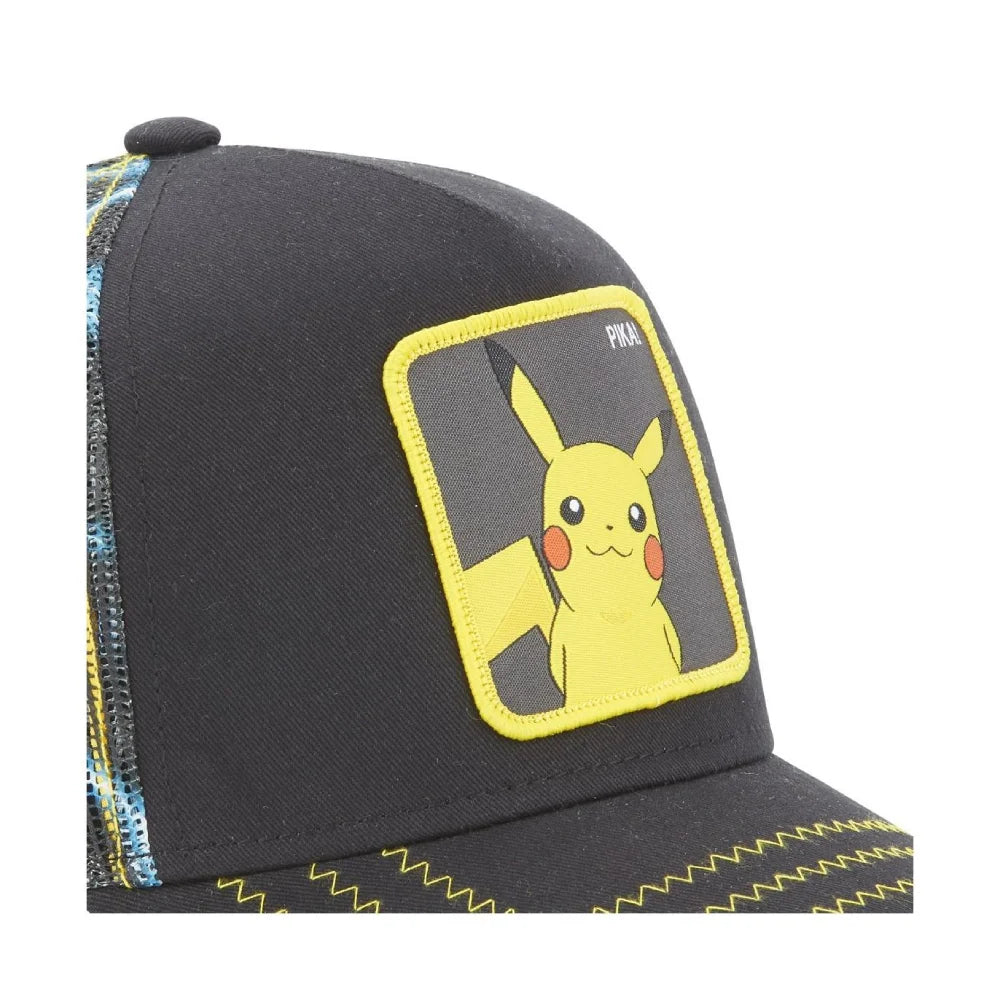 Caps Lab Pika! כובע מצחייה פוקימון - פיקצ'ו שחור עם ברקים