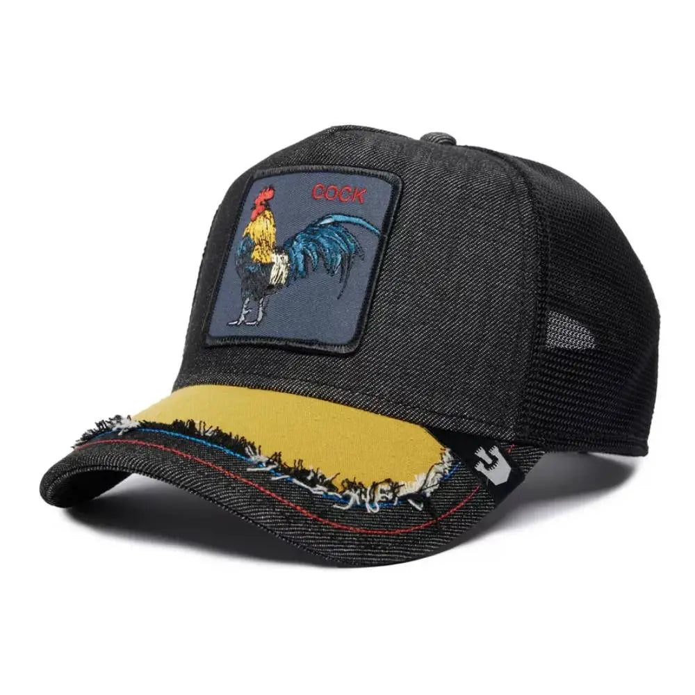 Goorin Bros Cock כובע מצחייה גורין תרנגול ג'ינס שחור/צהוב