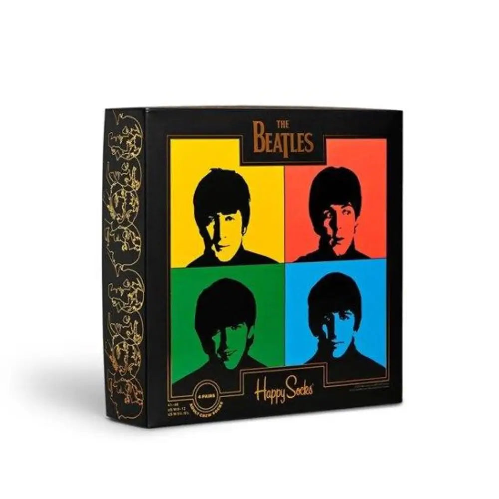 Happy Socks The Beatles מארז 4 גרביי הביטלס מידה 41-46