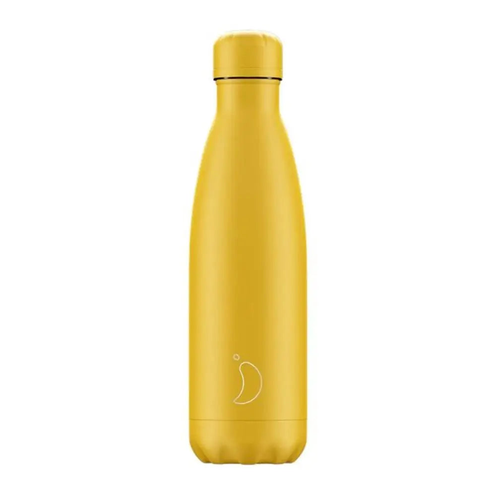 Chilly's Burnt Yellow Matte Edition 500ml בקבוק תרמי צ'יליז צהוב מט
