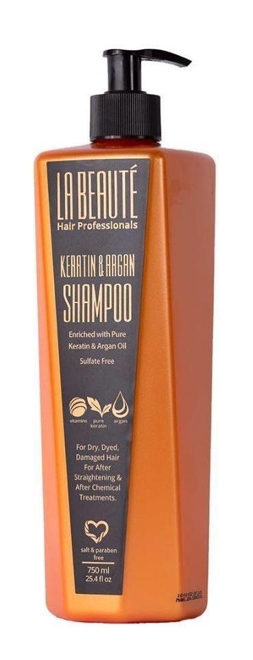La Beaute | Keratin & Argan Shampoo | 750ml | שמפו